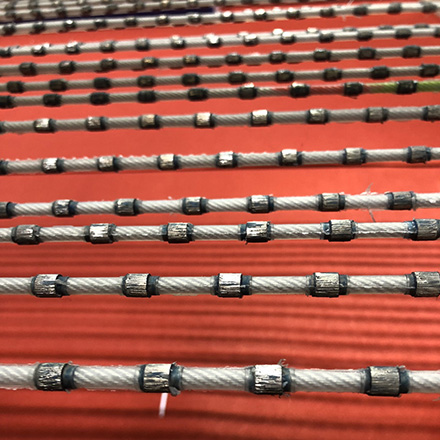 Rubber Coating Granite Quarry Diamond Wire SawGranite Stone Multi Cutting Diamond Wire Saw Diameter 7.3mm Granite Stone Multi Cutting Diamond Wire Saw Diameter 7.3mm