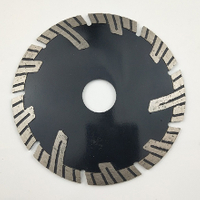 Segmented Turbo Granite Cutting Blade with Protective Teeth