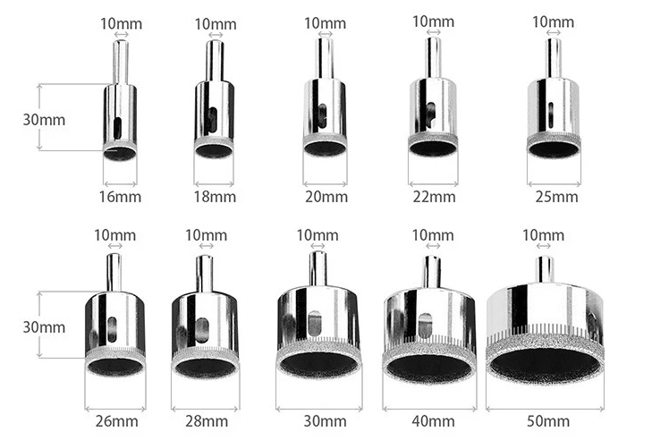 Dry Diamond Core Drilling Bit for Granite Drilling