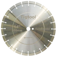 14"350mm Diamond Saw Blade for Soft Abrasive Sandstone Height 15mm 12mm Long Life Wear Resistance