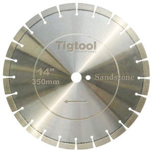 14"350mm Diamond Saw Blade for Soft Abrasive Sandstone Height 15mm 12mm Long Life Wear Resistance