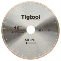 Durable Long-Life High Sharpness Segmented 16" 400mm Silent for Marble Tiles Slabs Diamond Cutting Saw Blade