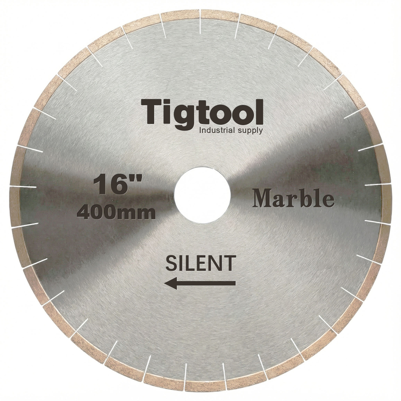 Durable Long-Life High Sharpness Segmented 16" 400mm Silent for Marble Tiles Slabs Diamond Cutting Saw Blade