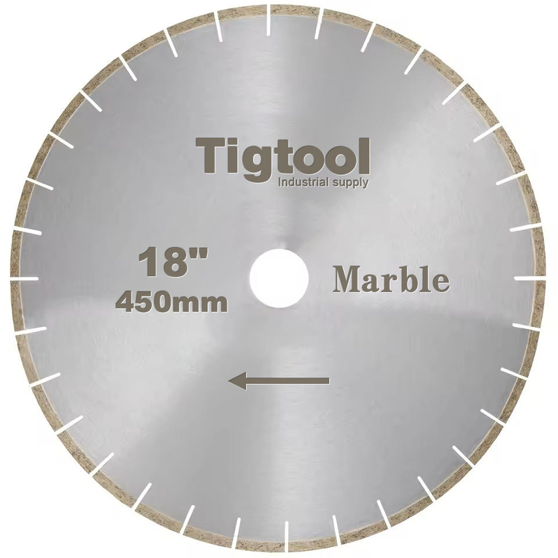 Durable Long-Life High Sharpness Segmented 18" 450mm for Marble Tiles Slabs Diamond Cutting Saw Blade