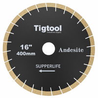 16" 400mm Diamond Saw Blade for Andesite Extra Wear Resistance Heavy Duty Cutting Long Life Stable Performance