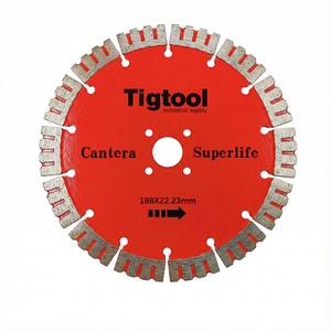 Long Life Wear Resistant 7.4" 188mm 180mm for Cantera Stone Carving Grinding Thickness2.8mm Angle Grinder Diamond Saw Blade