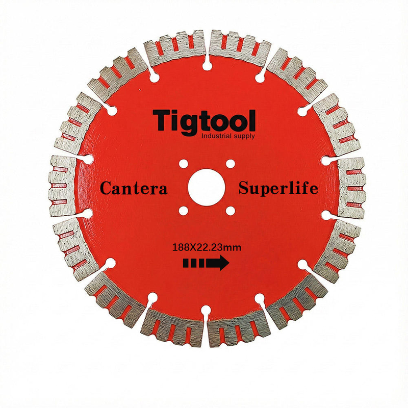 Long Life Wear Resistant 7.4" 188mm 180mm for Cantera Stone Carving Grinding Thickness2.8mm Angle Grinder Diamond Saw Blade