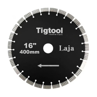 16"400mm Diamond Cutting Saw Blade for Laja Stone High-Frequency Welded Super Sharp Multi-Groove / Grooved Segments