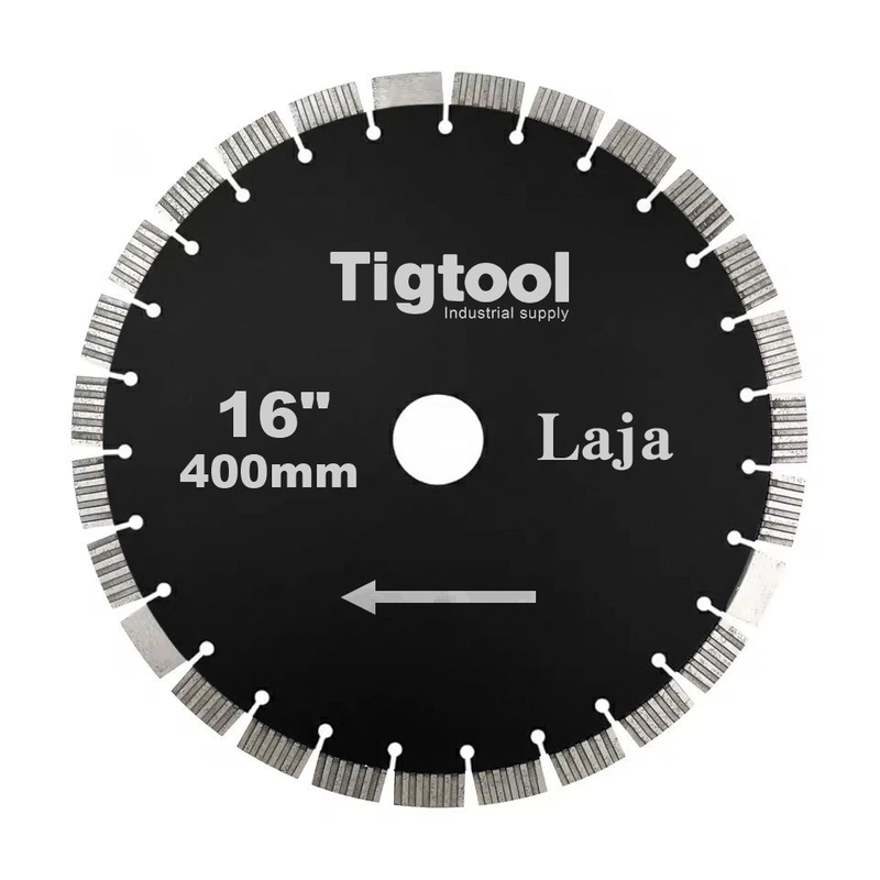 16"400mm Diamond Cutting Saw Blade for Laja Stone High-Frequency Welded Super Sharp Multi-Groove / Grooved Segments
