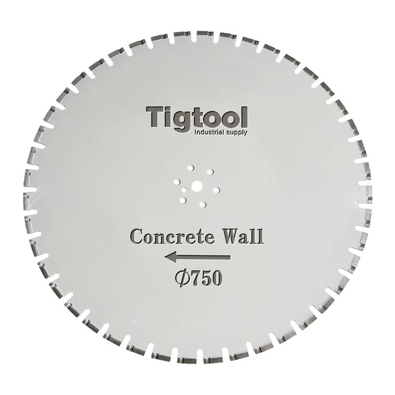 30"750mm Concrete Cut Wall Saw Blade for Reinforced Demolition Tunnel Concrete Pipe Laser Welded Large Diameter Machine Blade