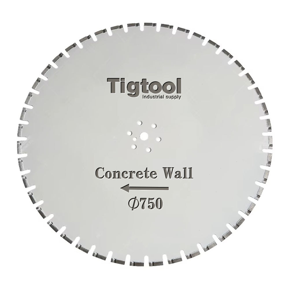 30"750mm Concrete Cut Wall Saw Blade for Reinforced Demolition Tunnel Concrete Pipe Laser Welded Large Diameter Machine Blade