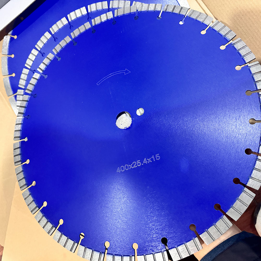 16"400mm Road Cutting Blade Cured Concrete Reinforced Laser Floor Saw Pavement Highway Long Life Expansion Contraction Joint