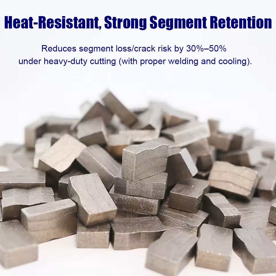 Diamond Segments for Granite Cutting Blade Wear Resistant High Sharpness Long-Life Durable Performance