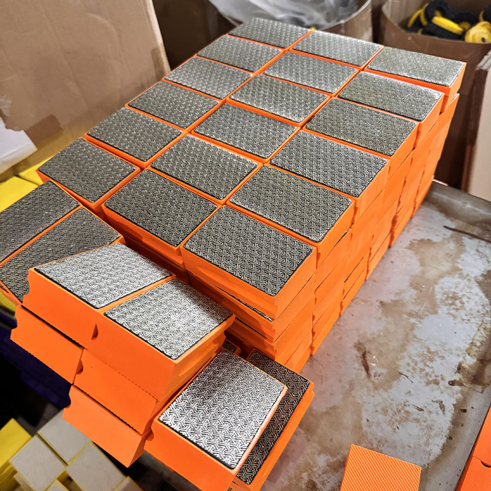 Electroplated Diamond Hand Polishing Block for Stone Glass Ceramic Edge Finishing Rust Removal Deburring