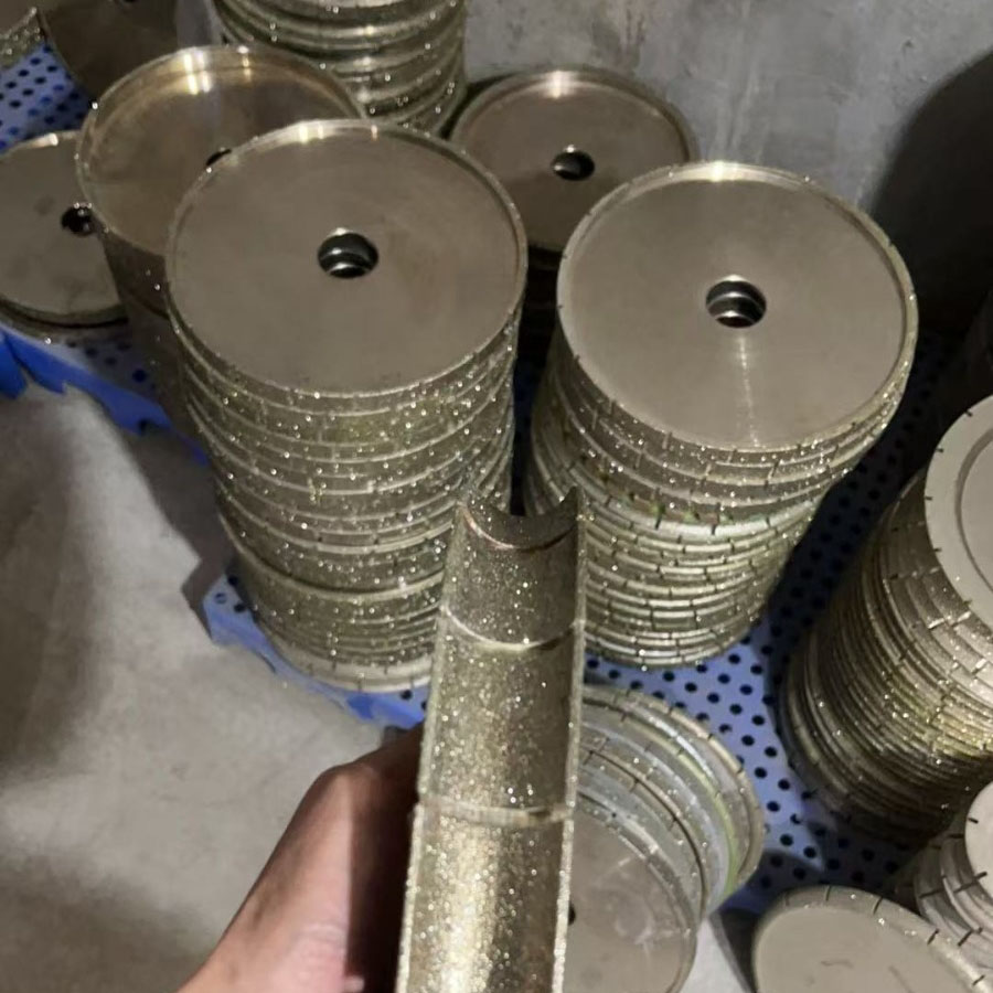  140-350mm Electroplated for Marble Profiling Carving Edge Shaping Custom Stone Finishing Diamond Grinding Wheel