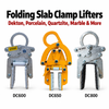 Foldable for Dekton Porcelain Marble Granite Quartzite Panels Heavy-Duty Lifting Handling Transport Tool Large Slab Clamp Lifter