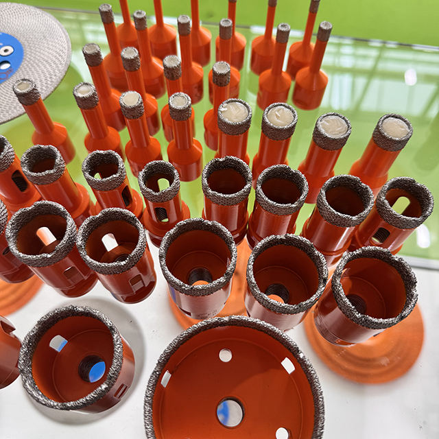 Arix Diamond Drill Bit for Porcelain,Tile,Dekton,Marble,Granite M14 5/8-11 25/35 mm Hole Vacuum Brazed Long-Life Angle Grinder