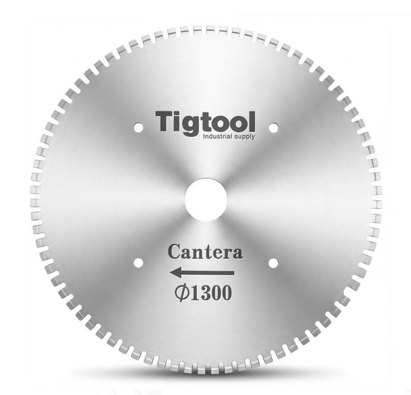 Stable Performance Low Chipping Wear Resistance 52"1300mm for Cantera Stone Cutting Fast Cutting Diamond Saw Blade