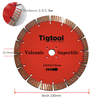 Long Life Wear Resistant Thickness 2.9mm/2.8mm Angle Grinder Disc 9"230mm for Volcanic Stone Carving Grinding Diamond Saw Blade