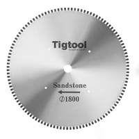 72"1800mm Diamond Saw Blade for Sandstone Thickness 10.5mm 8.0mm Steel Core Long Life Wear Resistance