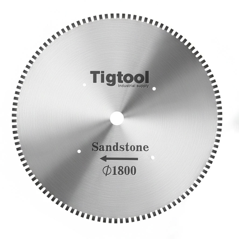 72"1800mm Diamond Saw Blade for Sandstone Thickness 10.5mm 8.0mm Steel Core Long Life Wear Resistance