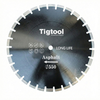 22"550mm Asphalt Cutting Saw Blade Green Concrete Brick Block Wear-Resistant Road Disc Protection Teeth Long-Life Laser Welded