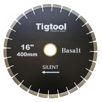16" 400mm Silent Diamond Saw Blade for Basalt Stone Cutting Fast Cutting Stable Performance Low Chipping Wear Resistance