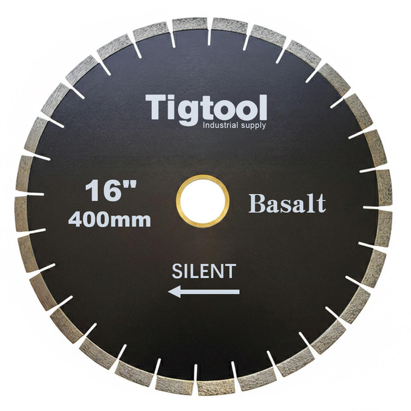 16" 400mm Silent Diamond Saw Blade for Basalt Stone Cutting Fast Cutting Stable Performance Low Chipping Wear Resistance