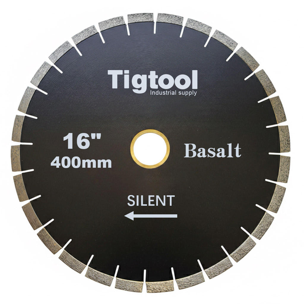 16" 400mm Silent Diamond Saw Blade for Basalt Stone Cutting Fast Cutting Stable Performance Low Chipping Wear Resistance