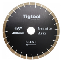 16" 400mm Granite Arix Silent Blade Height 20mm Wear-Resistant Arix Segments Wear Resistant High Sharpness Diamond Blade