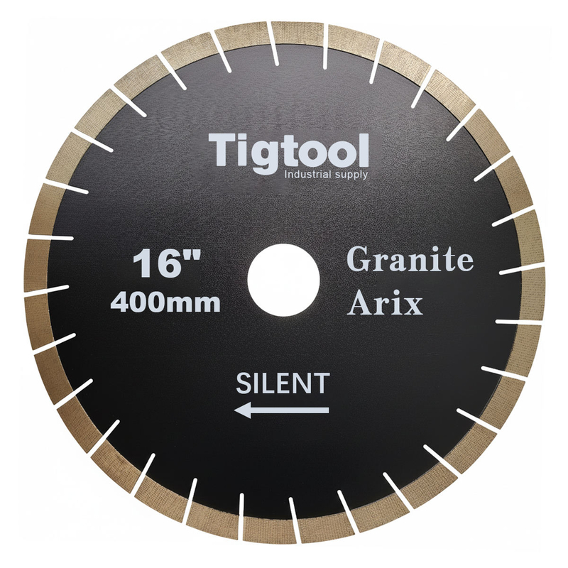 16" 400mm Granite Arix Silent Blade Height 20mm Wear-Resistant Arix Segments Wear Resistant High Sharpness Diamond Blade