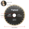 14" 350mm Granite Arix Silent Blade Height 15mm Wear-Resistant Arix Gaps Segments High Sharpness Diamond Blade