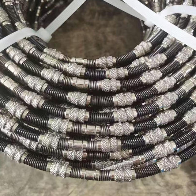 Brazed Spring Diamond Wire Saw for Concrete Masonry Wall Bridge Reinforced Heavy-Duty Demolition Structural Cutting 10.5mm