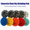 4" Concrete Floor Dry Polishing Pad 30#-3000# Sharp No Overheating No Glazing Wear-Resistant Long-Lasting