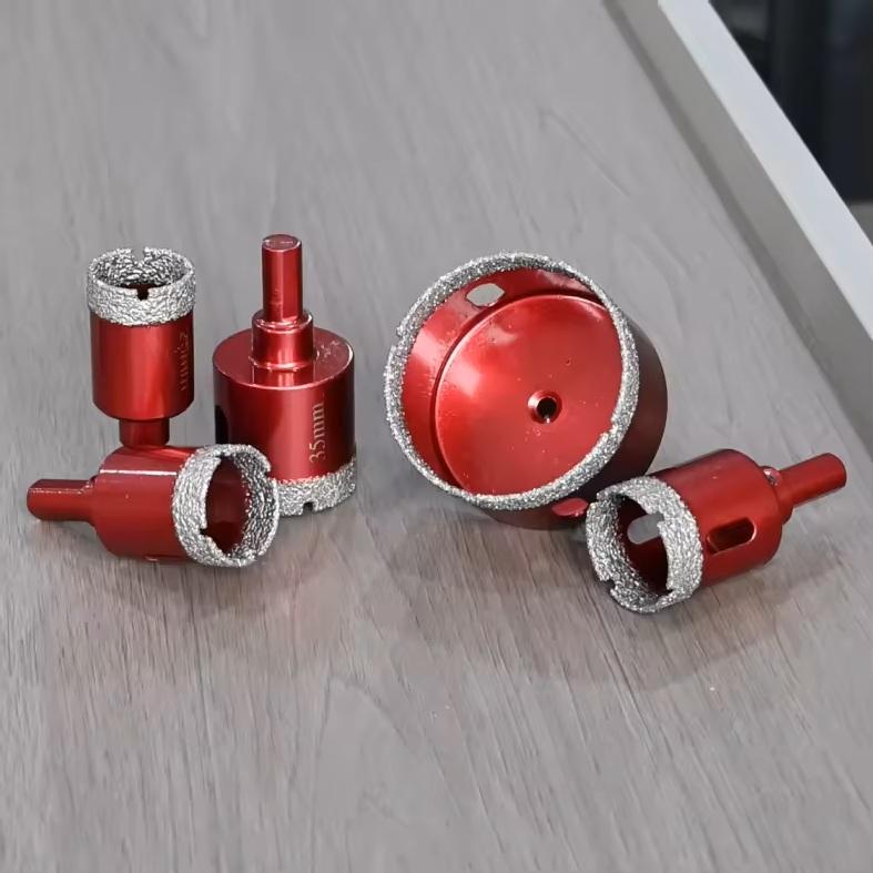 Vacuum Brazed Diamond Core Drill Bit Random Pattern for Concrete Masonry TigTool Ultra Sharp, Smooth, and Long Life