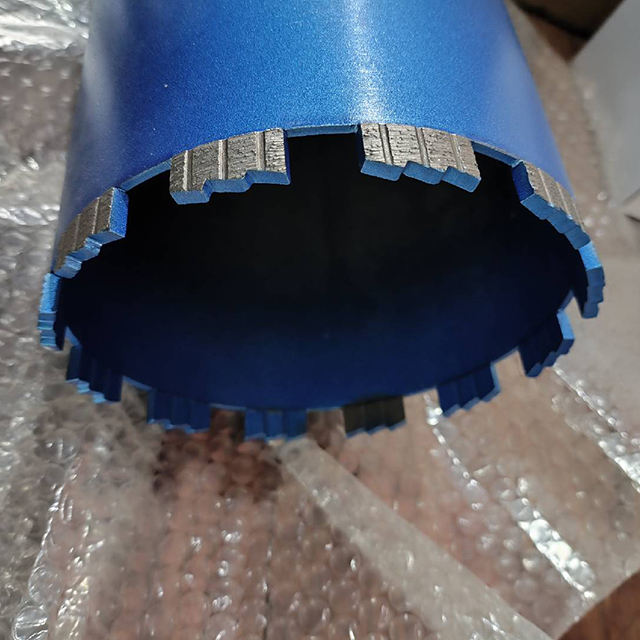 Dry/Wet Diamond Core Drill Bit for Reinforced Concrete Masonry Laser Welded Segmented Slotted Fast Drilling OEM