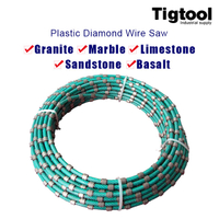 Plastic Diamond Wire Saw for Granite Marble Stone Slab Special-Shaped Decorative Cutting 6.3mm 7.3mm 8.2mm 8.8mm 9mm 10.5mm