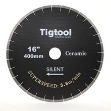 16"/400mm Ceramic Silent Blade SuperSpeed 3.6 m/min Chip-Free 45° Miter Cutting Tigtool