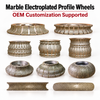  140-350mm Electroplated for Marble Profiling Carving Edge Shaping Custom Stone Finishing Diamond Grinding Wheel