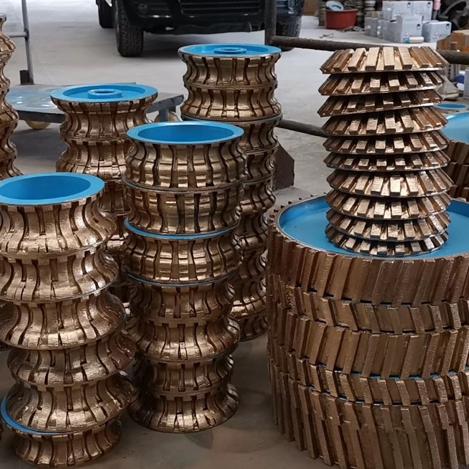 140-350mm Sintered for Marble Profiling Radius Shaping Beveling and Continuous Stone Processing Diamond Grinding Wheel