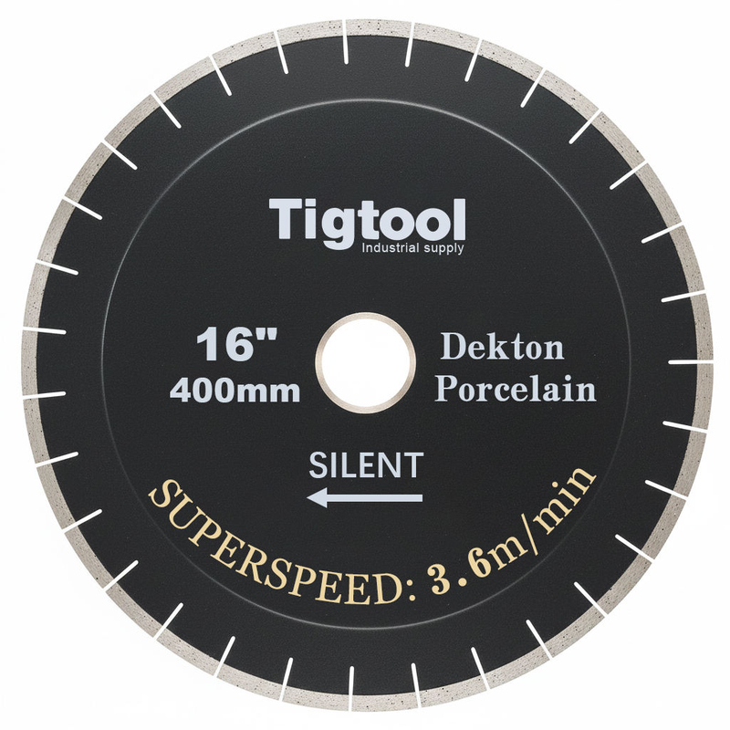 16"/400mm Dekton/Porcelain/Sintered Stone Single-Step Silent Blade