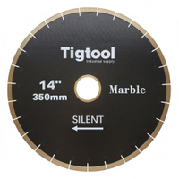 Low Noise Long-Life Stone High Sharpness Segmented Fish Hook 14" 350mm Silent for Marble Tiles Slabs Diamond Cutting Saw Blade