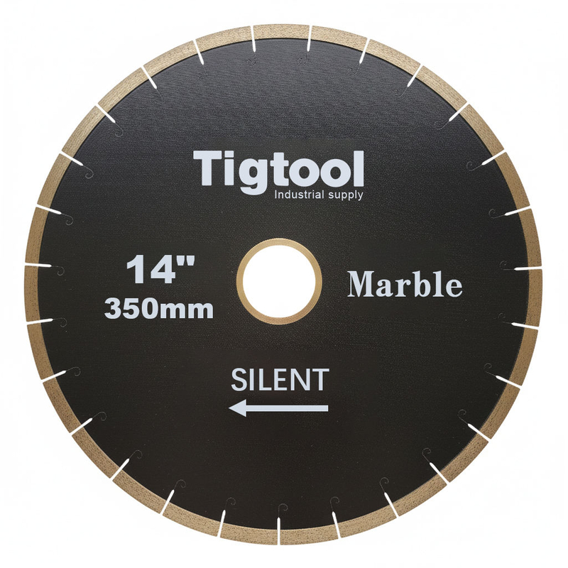 Low Noise Long-Life Stone High Sharpness Segmented Fish Hook 14" 350mm Silent for Marble Tiles Slabs Diamond Cutting Saw Blade
