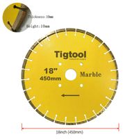 Decorative Curve Line Edge Shape Contour Cutting 18"450mm for Marble Diamond Profiling Blade