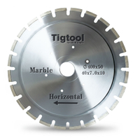 Customize for Horizontal Marble Edge Cutting Machine Tigtool OEM 16" 400mm Marble Horizontal Saw Blade