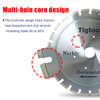 Customize for Horizontal Marble Edge Cutting Machine Tigtool OEM 24" 600mm Marble Horizontal Saw Blade