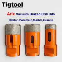 Arix Diamond Drill Bit for Porcelain,Tile,Dekton,Marble,Granite M14 5/8-11 25/35 mm Hole Vacuum Brazed Long-Life Angle Grinder