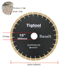 16" 400mm Diamond Saw Blade for Basalt Extra Wear Resistance Heavy Duty Cutting Long Life Stable Performance