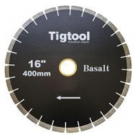 16" 400mm Diamond Saw Blade for Basalt Stone Cutting Fast Cutting Stable Performance Low Chipping Wear Resistance