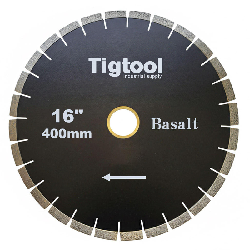 16" 400mm Diamond Saw Blade for Basalt Stone Cutting Fast Cutting Stable Performance Low Chipping Wear Resistance